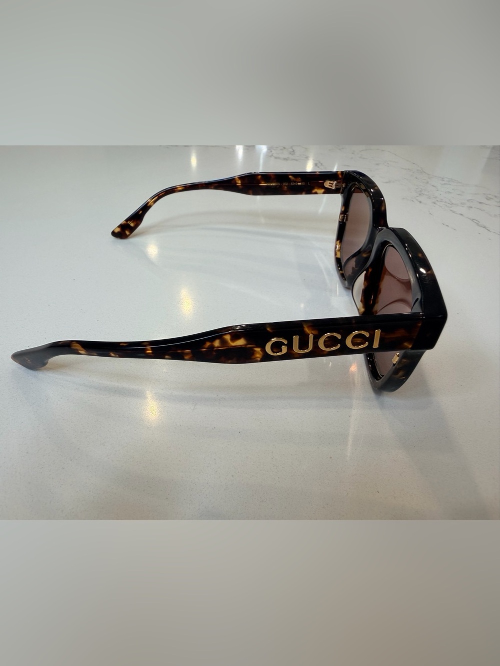 Gucci GG1151S Havana Brown Oversized Butterfly Sunglasses w/ Case - Picture 10 of 14